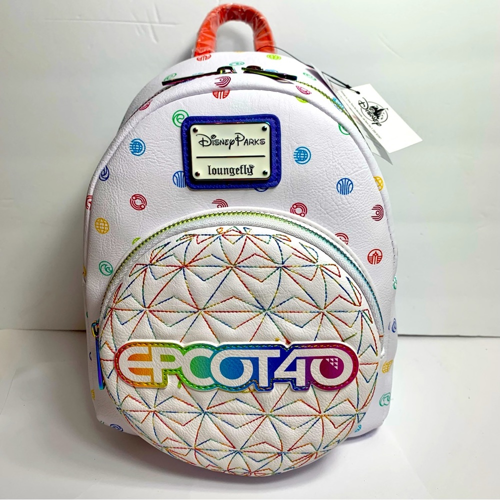 NWT. Loungefly Disney Epcot 40th Anniversary Mini Backpack Disney Parks.